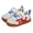 White-red-blue, variant on TARANIS Toddler Shoes for Boys and Girls, Non-Slip Breathable Wide Toe Baby Sneakers