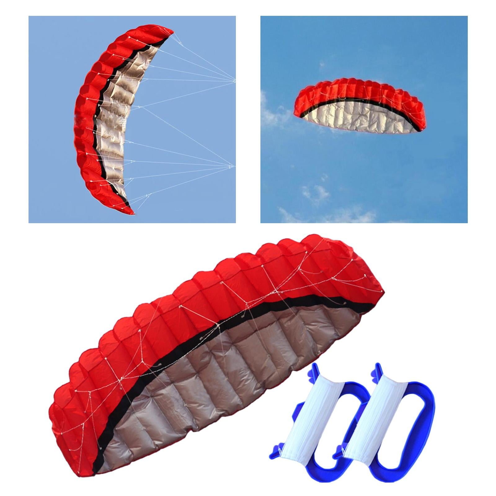 DimyFew 2.5 Line Kite, Seaside Beach Surfboard Flying Sport Parachute urfing Trainer Fly Red