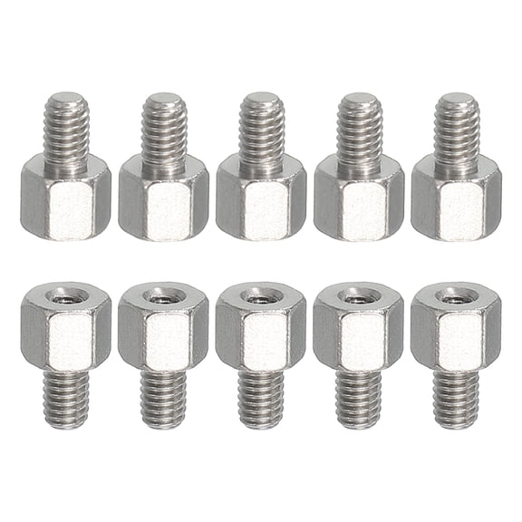 10pcs M3x4.5mm Male to M2x4mm Female Thread Spacer Standoffs Screws