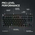 thumbnail image 2 of Logitech G PRO X 60 LIGHTSPEED Wireless Gaming Keyboard, Ultra Compact TKL 60% Mechanical Keyboard for Windows PC, LIGHTSYNC RGB, Dual-Shot PBT Keycaps, GX Optical Linear Switches - Black, 2 of 6