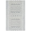 thumbnail image 2 of SAFAVIEH Abstract Henry Chevron Wool Area Rug, Light Blue/Ivory, 4' x 6', 2 of 11