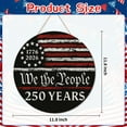 thumbnail image 6 of YIBAGA USA Anniversary 250th Door Wreath Hanging Door Sign, We The People 250 Years 1776 2026 Patriotic Home Decor, 6 of 7