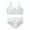White, variant on Large Children And Adolescent Girls Sports Underwear Bra + Panties Two-Piece Set Free Size