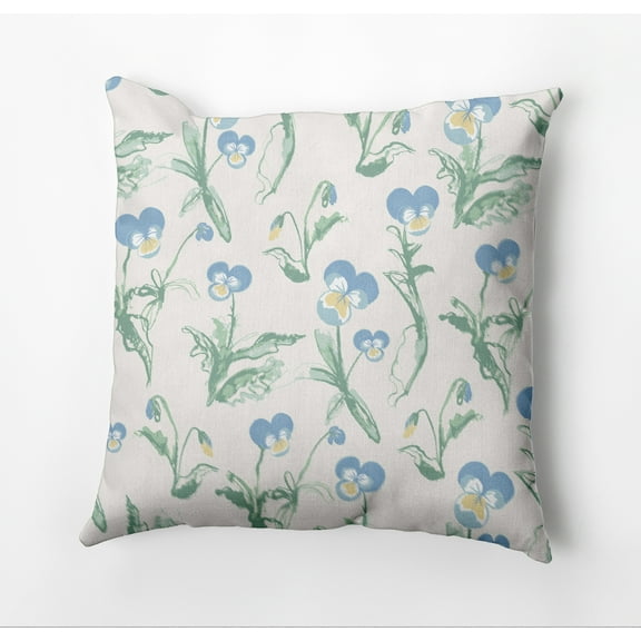 Simply Daisy Bunch of Pansies Outdoor Pillow