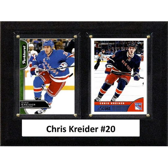 C&I Collectables 68KREIDER NHL 6 x 8 in. Chris Kreider New York Rangers Two Card Plaque