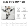 thumbnail image 5 of Orinice Giraffe Crown Graphic Decorative Throw Pillow Cover for Home Couch Living Room Bed Sofa 22x22in, 5 of 5