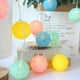 thumbnail image 3 of Lámpara de cadena colgante de luz de cadena de decoración de algodón de bola de luz para fiesta de boda, 3 pilas, intermitente, tipo 6 tholdsy HA006257-06, 3 of 7