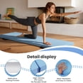 thumbnail image 4 of BalanceFrom 3-Panel All-Purpose Folding Gymnastics Workout Mat, 6' x 2' x 2", Light Blue, 4 of 7