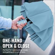 Repel Windproof Travel Umbrella, Auto Open Close Folding Umbrella Wind Tested to 100MPH