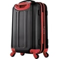 thumbnail image 3 of Olympia U.S.A. Apache Expandable Hardside Carry-On Luggage Spinner Suitcase with Laptop Compartment, Black/Red, 3 of 8