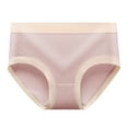 thumbnail image 2 of Oksale Mid Waisted Cotton Underwear for Women Breathable Comfortable Panty Briefs Sexy Moisture Wicking Bikini Ladies Panties Beige L, 2 of 4