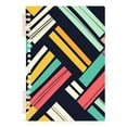 thumbnail image 7 of FORMRS 1-Subject Spiral Notebook 8" x 5" College Ruled 60 Refillable Sheet A5 Hard Cover, 2 Pack, Red Geometric, 7 of 7