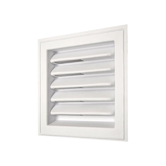 Gaf 5992318 12 x 12 in. Plastic Wall Louver, White