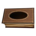 thumbnail image 3 of Caja de pañuelos para libros, caja de pañuelos de madera de simulación, servilletero para libros, caja de papel de seda retro, salida de alta intensidad, 3 of 9