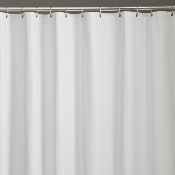 Zenna Home Microfiber Water Repellent Fabric Shower Curtain or Liner