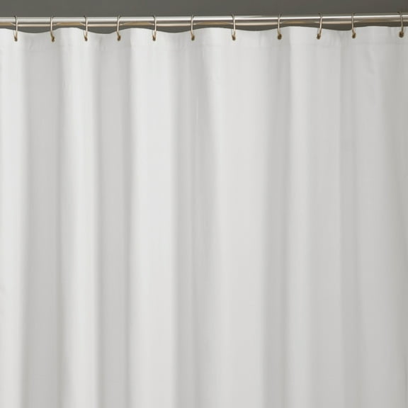 Zenna Home Microfiber Water Repellent Fabric Shower Curtain or Liner