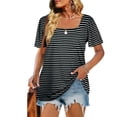 thumbnail image 4 of Puff Manga Corta, Transpirable, Elegante, Casual, Camisas Sueltas Para Mujeres Para El Hogar Amonsee Otros, 4 of 6