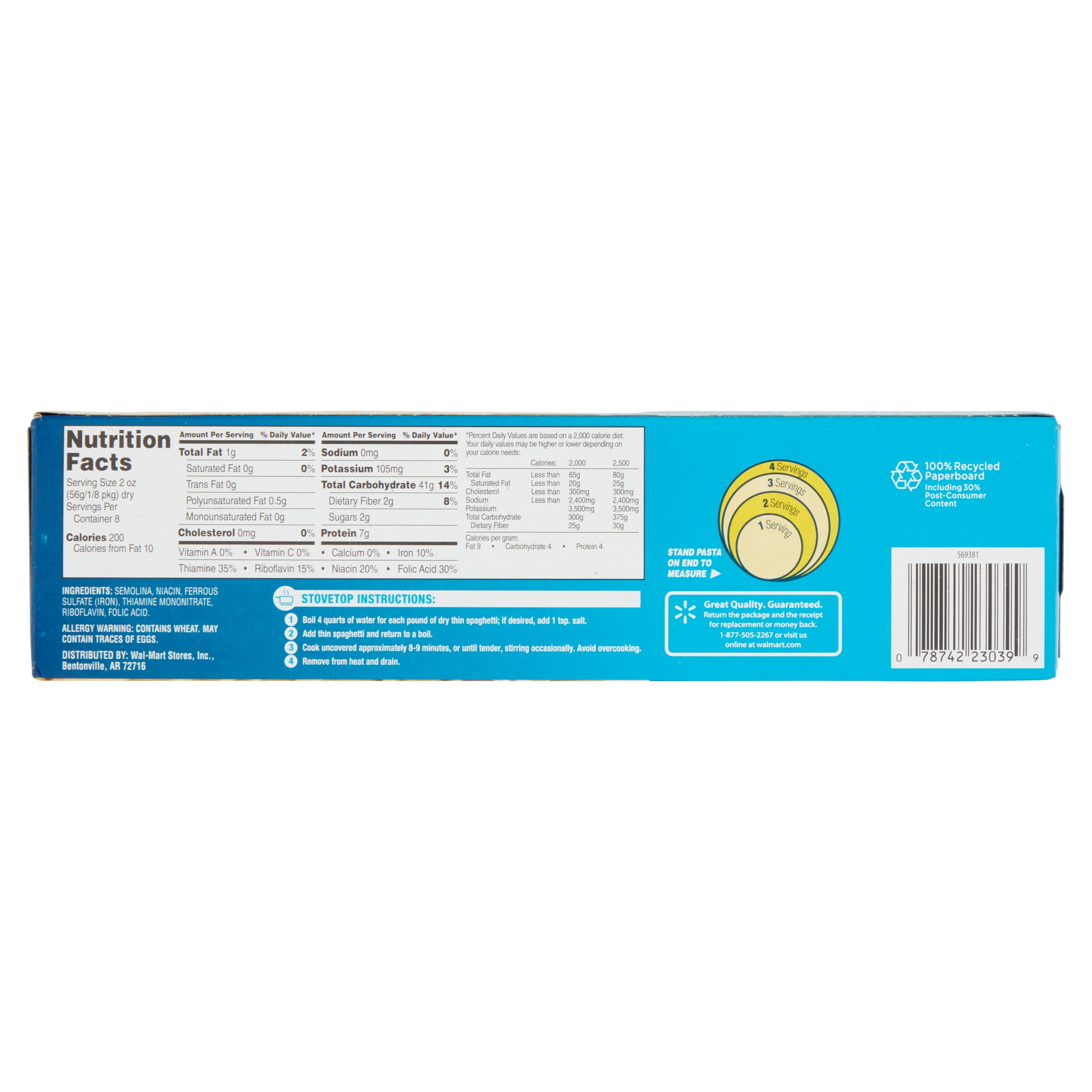 Great Value Spaghetti Noodles Nutrition Facts Nutrition Ftempo Great Value Spaghetti Noodles Nutrition Facts Nutrition Ftempo
