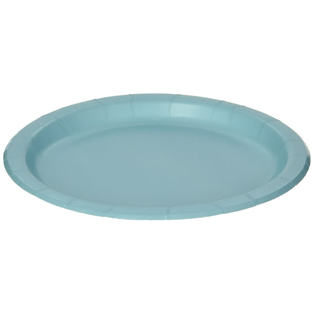 Luncheon Plates 7" 24/PkgPastel Blue, Round luncheon size plates in a
