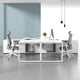 thumbnail image 4 of Modern Writing Office Desks Floor Executive Multifunctiona Meeting Office Desks Workstation White Scrivania Angolare Furnitures My Lux Decor Round, 4 of 22