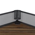 thumbnail image 4 of 42" Industrial Metal and Wood Corner Writing Desk - Dark Walnut, 4 of 5