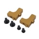 thumbnail image 4 of 2 piezas de soporte de motor de dirección para modelo de coche, piezas de repuesto, accesorios para modelo RC 0,65 dorado, 4 of 9