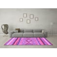 thumbnail image 3 of Ahgly Company Indoor Rectangle Abstract Purple Modern Area Rugs, 4' x 6', 3 of 4