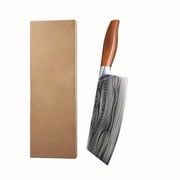 WXCOO 1pc,Kitchen Knife Stainless Steel 8 Inch Forged Kitchen Knife Sharp Bone Chopping Knife Damascus Pattern Meat Fish Slicing Knife Butcher Knife Cooking Tools