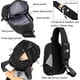 thumbnail image 3 of Mochila bandolera para hombres y mujeres, mochila ligera con correa ajustable, mochila negra oso de fresa Electrónica, 3 of 5
