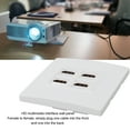 thumbnail image 4 of 4K HD Wall Plate, Female To Female 4K 60HZ Practical HD Multimedia Interface Wall Panel  for Computers for Projectors, 4 of 7