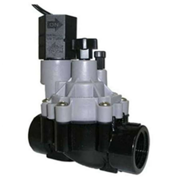 RainBird DV/DVF Series Inline Plastic Residential Irrigation Valve-Size:1" FPT-Flow Control:Yes
