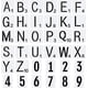 thumbnail image 1 of 52 plantillas de letras de 4 pulgadas (A-Z) y 20 plantillas de dibujo de números del 0 al 9 (3 pulgadas) para escala de dibujo. Plantillas para azulejos., 1 of 7
