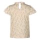thumbnail image 4 of Moda mujer Casual impresión cuello redondo jerseys manga corta blusa camiseta Tops Fridja  bn2175, 4 of 7
