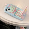thumbnail image 2 of Pink Blue Star Mobile Phone Case Compatible with iPhone 15 Pro Max, Cute 3D Girly Stars Funny iPhone Cases Full Protective Soft Shockproof Silicone Case, 2 of 6