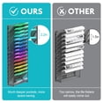 thumbnail image 2 of Organizador de archivos de pared Samstar de 16 niveles para colgar en malla negra, 2 of 6