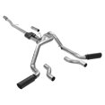 thumbnail image 4 of Flowmaster Exhaust System Kit 817854 Outlaw Cat Back System; Stainless Steel; With Super 10 Series Muffler; 3 Inch Pipe Diameter; Single Exhaust With Dual Exit; Dual Split Rear Behind Rear Tires Exit, 4 of 8