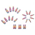 thumbnail image 3 of Women's Fashion Ballet Rainbow Fake Nail Art, 3 of 5
