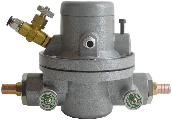 Intbuying Aluminum Pneumatic Diaphragm Pump Printing Press Ink Pump for Ink Corrosion Protection Liquid Head of Delivery 4M, Size: Medium