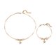thumbnail image 1 of Conjunto de 2 collares y pulseras para mujer, con decoración de perlas de imitación, diseño geométrico, longitud ajustable, color oro rosa, 1 of 8