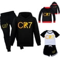 thumbnail image 2 of Ropa de la serie CR7 para niños, camiseta con capucha de otoño y verano, chándal para niñas, conjunto de Sudadera con capucha y pantalones, pijamas para niños, 2 of 4