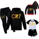thumbnail image 2 of Ropa de la serie CR7 para niños, camiseta con capucha de otoño y verano, chándal para niñas, conjunto de Sudadera con capucha y pantalones, pijamas para niños, 2 of 4