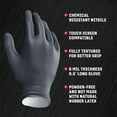 thumbnail image 4 of Guantes desechables Venom Steel Black Nitrilo XXL, 100 unidades, 4 of 6
