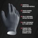thumbnail image 4 of Guantes desechables Venom Steel Black Nitrilo XXL, 100 unidades, 4 of 6