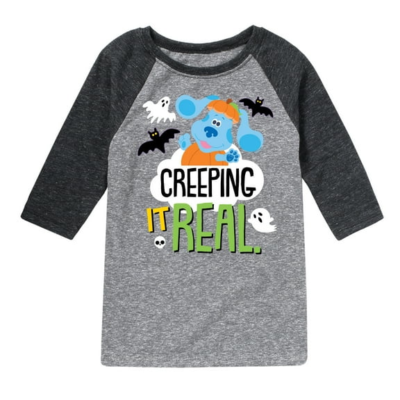 Blue's Clues - Creeping It Real - Toddler And Youth Raglan Graphic T-Shirt