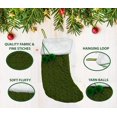 thumbnail image 6 of Goodwill 3 PACK Knit Christmas Stockings, 16 Inch Large Creative Knitted Christmas Gift Bag Hanging Stocking Christmas Tree Party Supplies Decorations for Home with Pom Pom, 6 of 8
