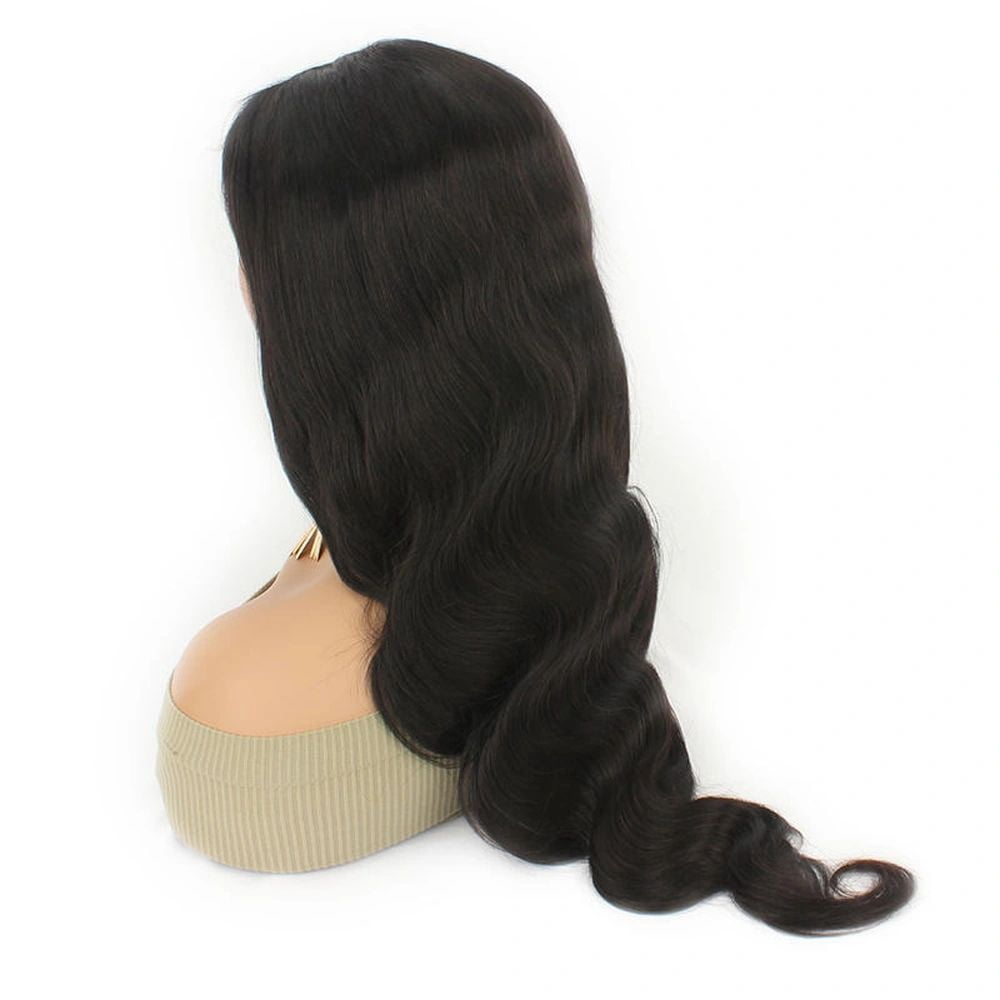 Lace Front Wig Human Hair Body Wave 5x5 Transparent Hd Lace Closure Wigs For Women 180 Density Pre Plucked Natural Black Color 18 inch