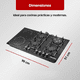 thumbnail image 4 of Parrilla Hibrida Gas/eléctrica Maxims Gc9007gb Cristal 6 Quemadores 90x51cm, 4 of 7