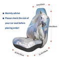 thumbnail image 2 of Picia Horses Running Through The Water Print Waterproof Sweating Car Seat Cover for Post Gym Workout, Running, Beach and Hiking, Universal Fit Anti-Slip Bucket Seat Protector, 2 of 5