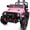 Light Pink, variant on Hikiddo 12V Ride on Toy, 2-Seater Kids Ride-on Truck Electric Car with Remote, Bluetooth - Hot Pink