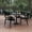 Black, variant on BizChair Commercial Grade Steel Stack Chair, Indoor-Outdoor Armless Chair with 2 Slat Back in Silver, Set of 4